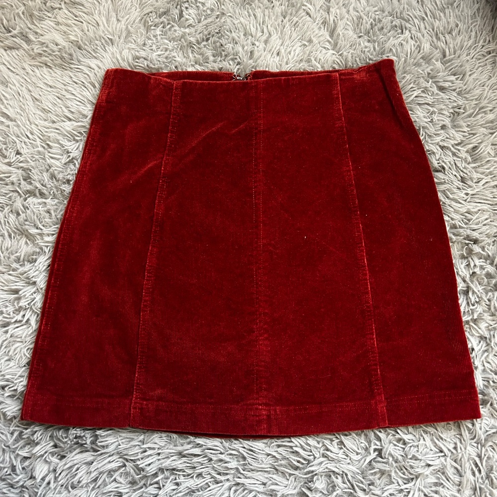 Wishlist Burnt Orange Corduroy Mini Skirt | Size S